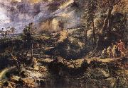 Peter Paul Rubens Stormy Landscape with Philemon und Baucis oil on canvas